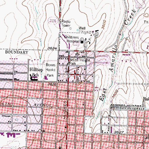 Topographic Map of Johnson Chapel Church, TX