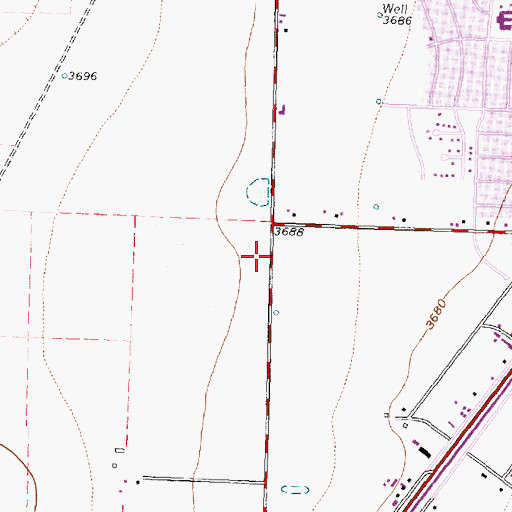Topographic Map of First Temple Assembly of God Church, TX