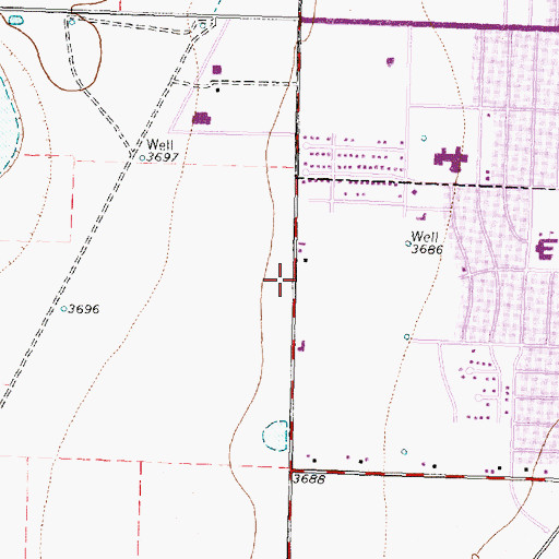 Topographic Map of Bell Avenue Baptist Church, TX