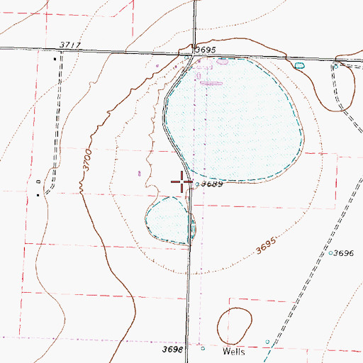 Topographic Map of Coulter Road Baptist Church, TX