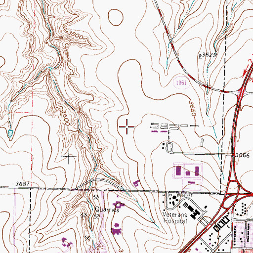 Topographic Map of Christian Church of God, TX