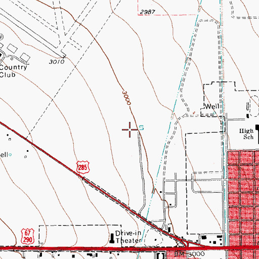Topographic Map of The Church of Jesus Christ of Latter Day Saints, TX