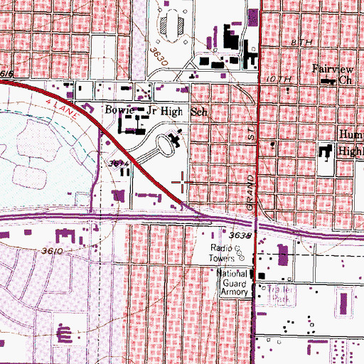 Topographic Map of Faith Baptist Church, TX