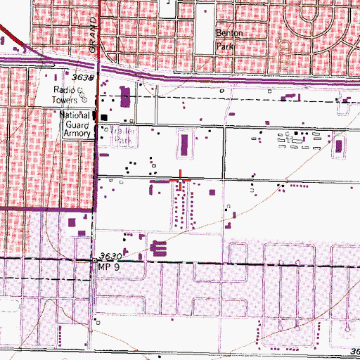 Topographic Map of First Free Will Baptist Church, TX