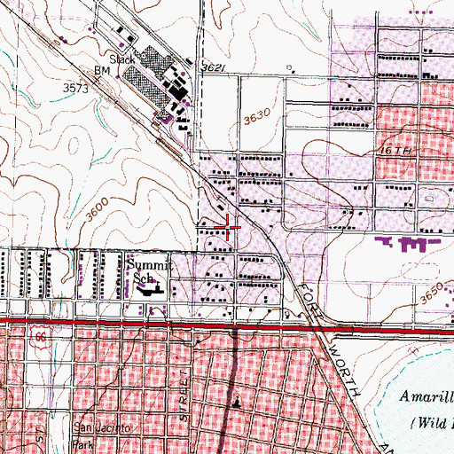 Topographic Map of Holy Trinity Church of God in Christ, TX