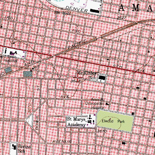 Topographic Map of Liberty Baptist Church, TX