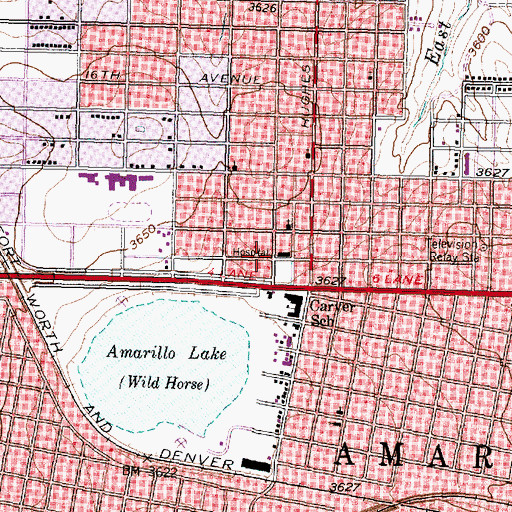 Topographic Map of New Hope Baptist Church, TX