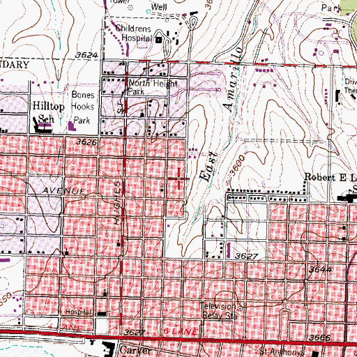Topographic Map of New Jerusalem Missionary Baptist Church, TX