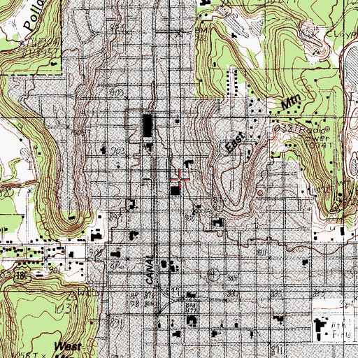Topographic Map of Faith Covenant Church, TX
