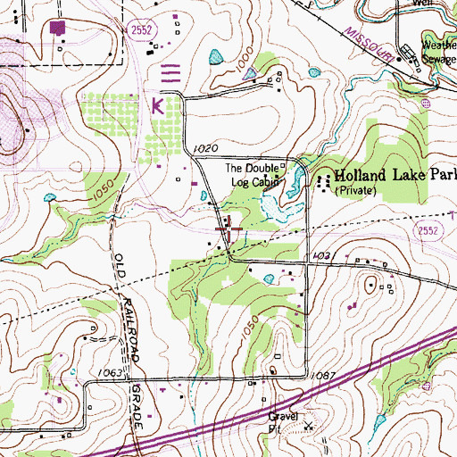 Topographic Map of Santa Fe Drive Baptist Church, TX