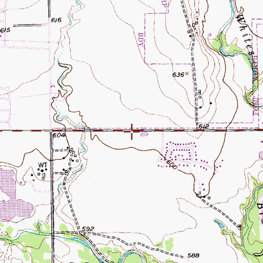 Topographic Map of Methodist Grace Evangelical Church, TX