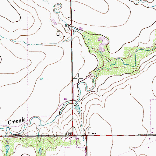 Topographic Map of United Methodist Church Saint Andrews, TX