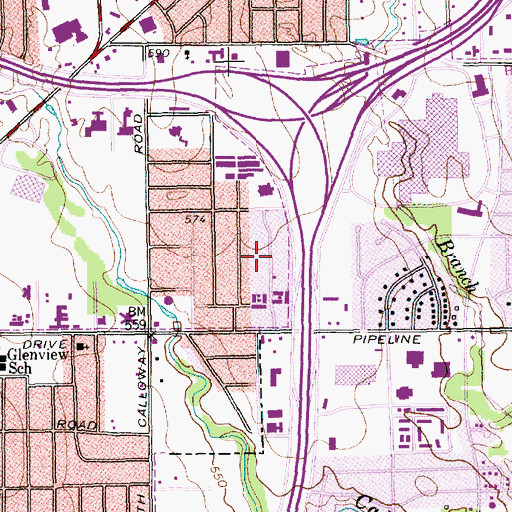 Topographic Map of The Church of Jesus Christ of Latter Day Saints, TX