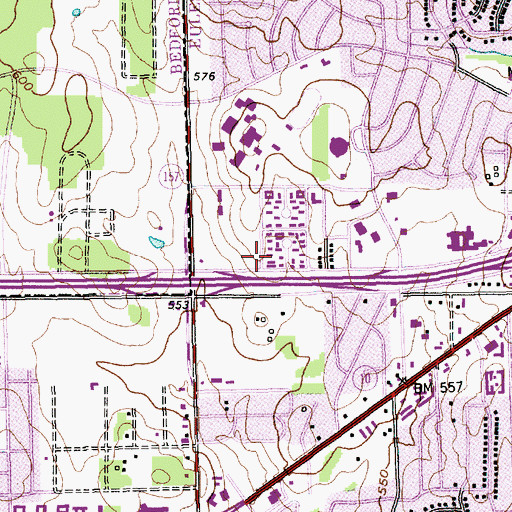Topographic Map of The Church of Jesus Christ of Latter Day Saints Missionary, TX