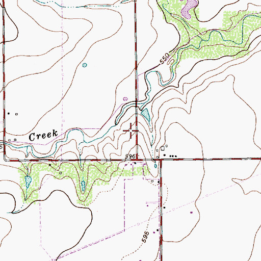 Topographic Map of Beautiful Savior Lutheran Church, TX