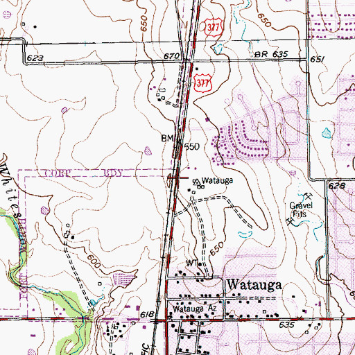 Topographic Map of New Hope Lutheran Church, TX