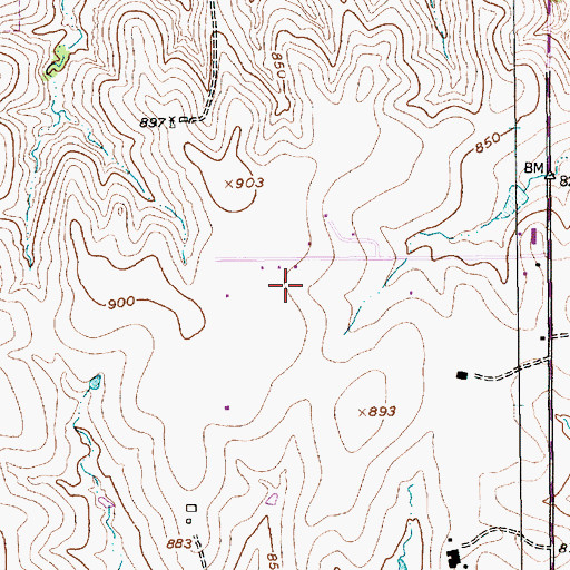 Topographic Map of Resurrection Lutheran Church, TX