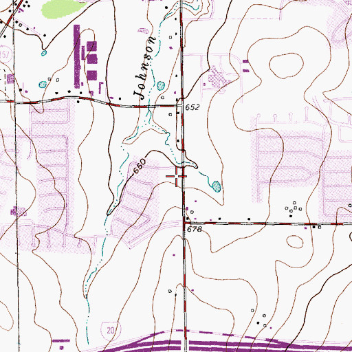 Topographic Map of Covenant United Methodist Church, TX