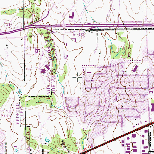 Topographic Map of First Church of the Nazarene, TX