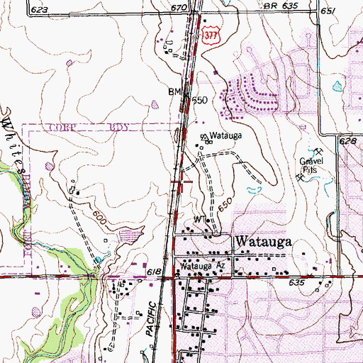 Topographic Map of Northside Church of the Nazarene, TX