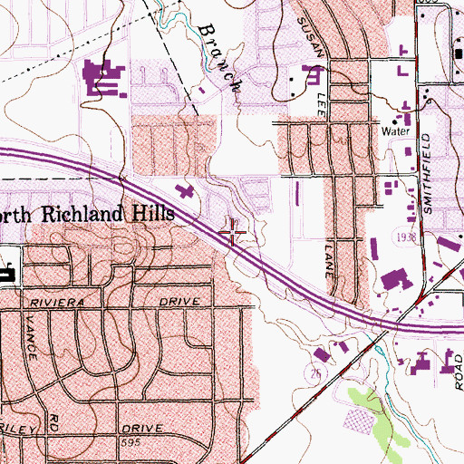 Topographic Map of Holy Trinity Charismatic Episcopal Church, TX
