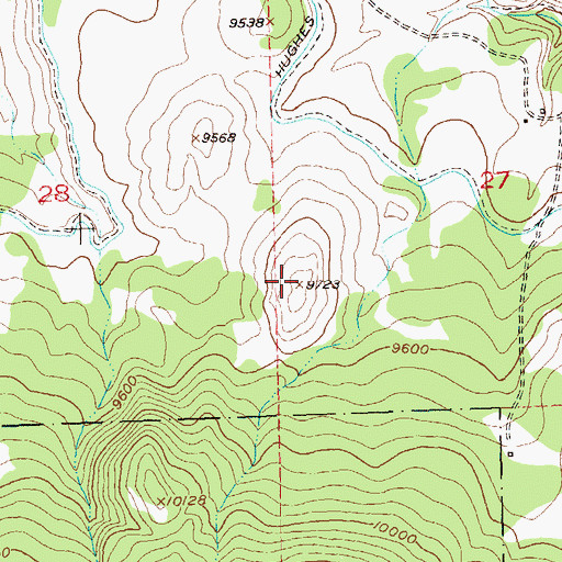 Topographic Map of Specie Mesa, CO