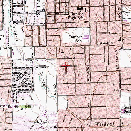 Topographic Map of Good Shepherd Church of God in Christ, TX
