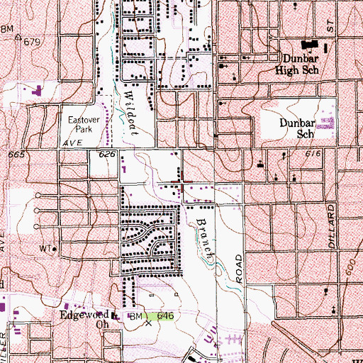 Topographic Map of Mission of Hope Church of God in Christ, TX