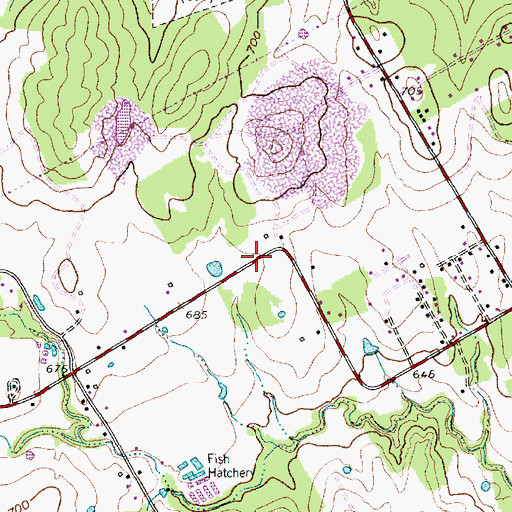 Topographic Map of Sweethome Church of God in Christ, TX