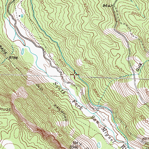 Topographic Map of Ilium Flume, CO