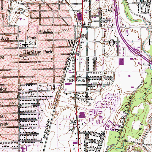 Topographic Map of Saint Paul Church of God and Christ, TX