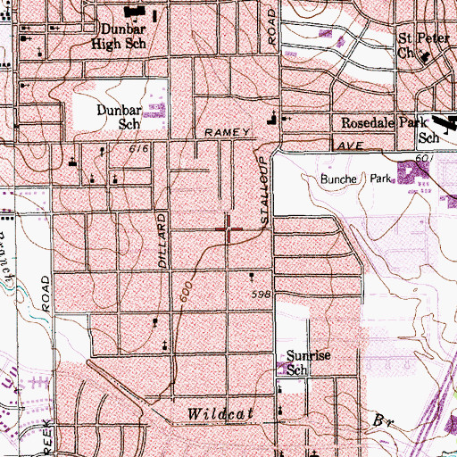 Topographic Map of Assured Faith Church of God in Christ, TX