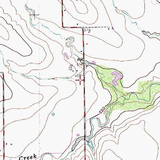 Topographic Map of Church of Christ - New York Avenue, TX