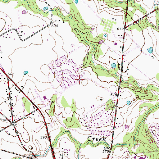 Topographic Map of Church of Christ Mansfield, TX