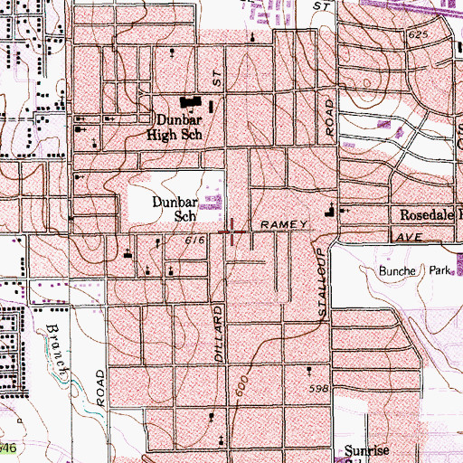 Topographic Map of Sweethome Baptist Church, TX