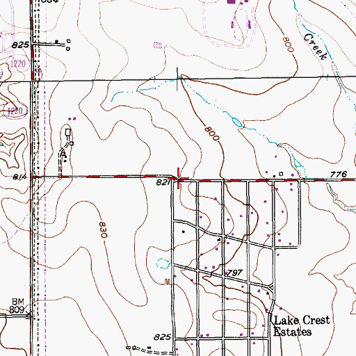 Topographic Map of Trinity Baptist Temple Church, TX