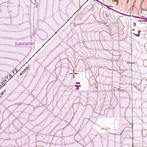 Topographic Map of Wedgwood Baptist Church, TX