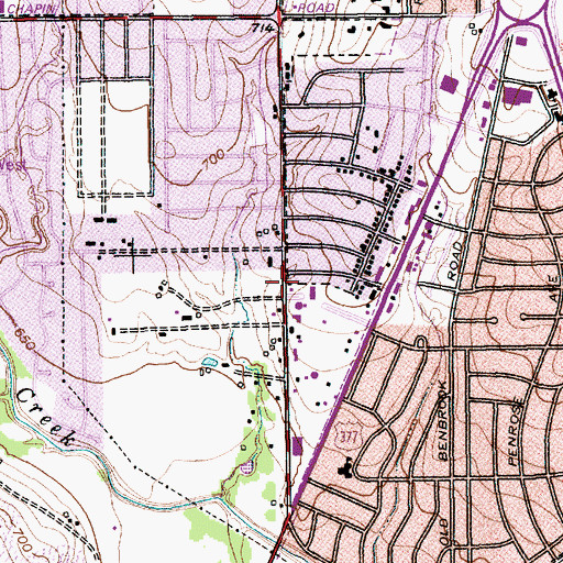 Topographic Map of Williams Road Baptist Church, TX