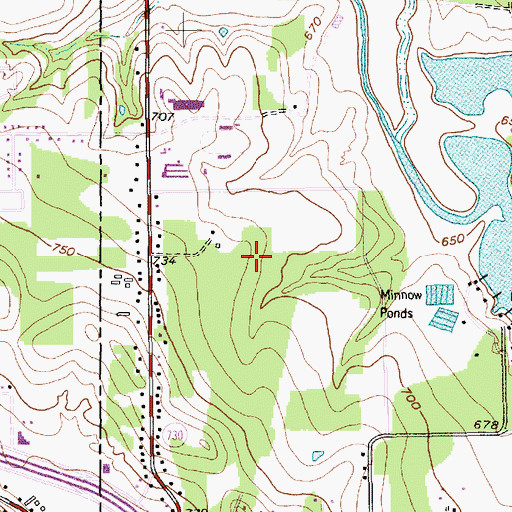 Topographic Map of Holy Trinity Catholic Church, TX