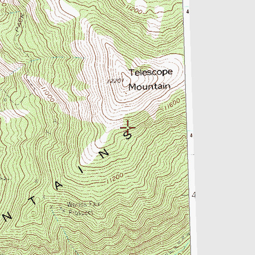 Topographic Map of Rico Mountains, CO