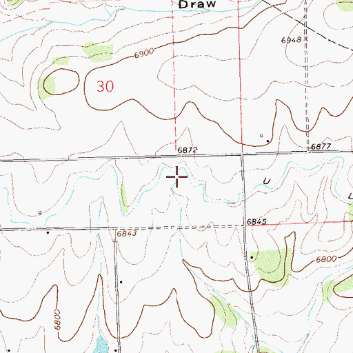 Topographic Map of U Lateral, CO