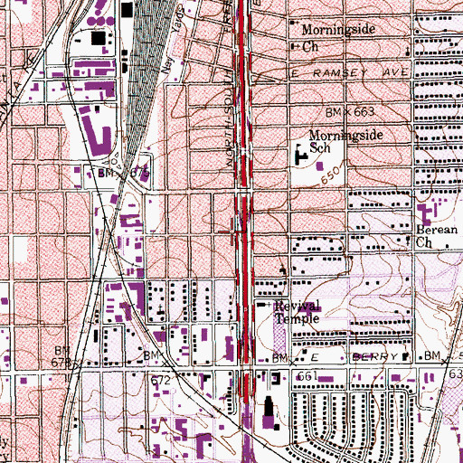 Topographic Map of Macedonia Missionary Baptist Church, TX