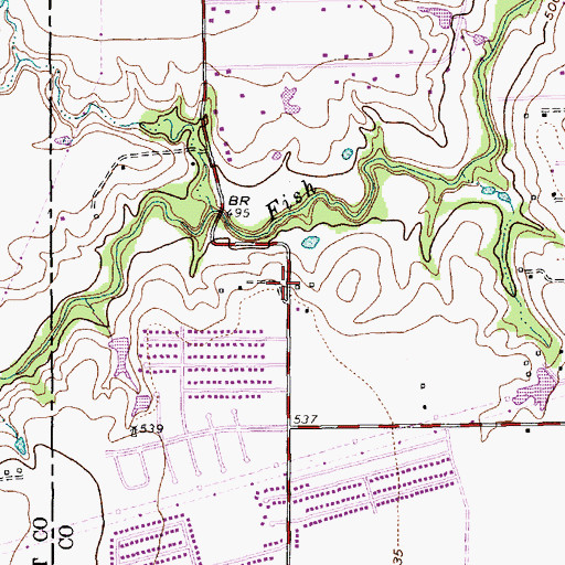 Topographic Map of Matthew Road Baptist Church, TX