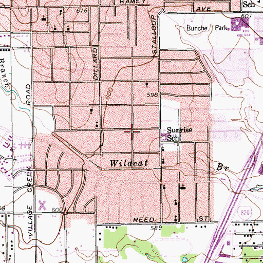 Topographic Map of Mount Horum Missionary Baptist Church, TX