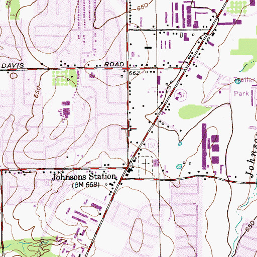 Topographic Map of Mount Sinai Community Baptist Church, TX