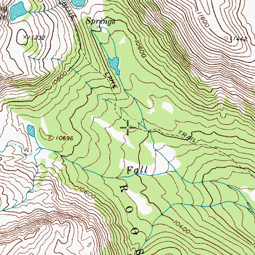 Topographic Map of Blue Lake Trail, CO