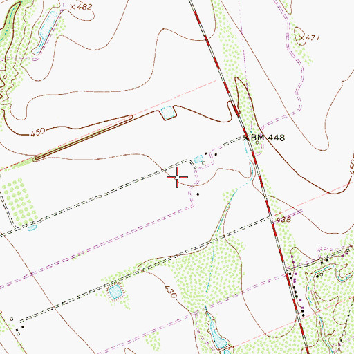 Topographic Map of Iglesia Bautista Hispana de Mines Road Church, TX