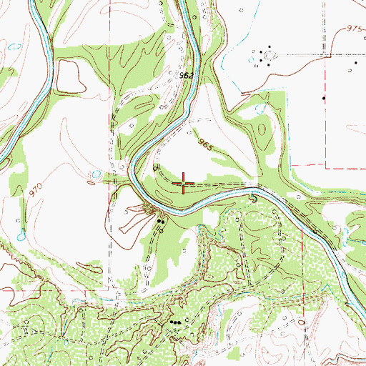 Topographic Map of Camp Chaparral Baptist Assembly Church, TX