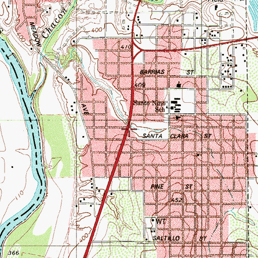 Topographic Map of Apostolic Assembly Church, TX