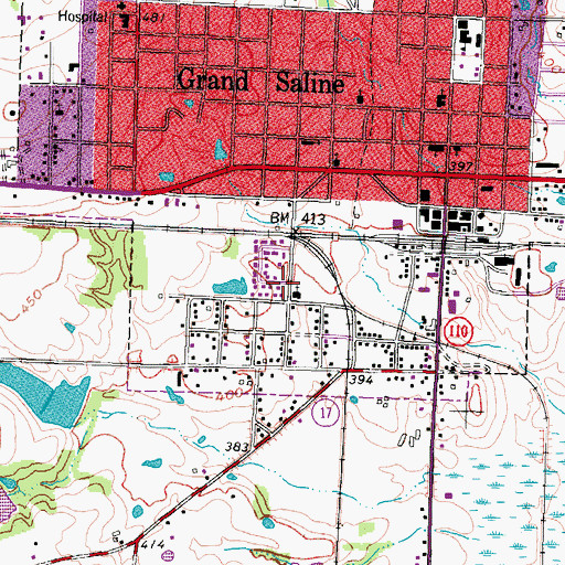 Topographic Map of Cornerstone United Pentecostal Church, TX